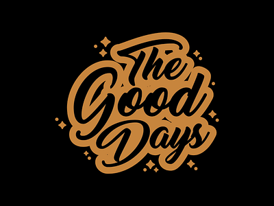 The Good Days calligraphy logo spring tipography