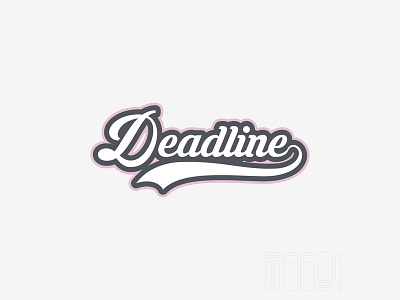 Deadline calligraphy lettering typography