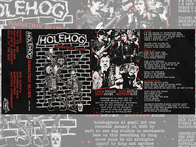 Holehog - Tape Layout cassette tape punk punk rock tape layout