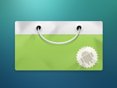 Android Market Paster android flat icon market paster ui