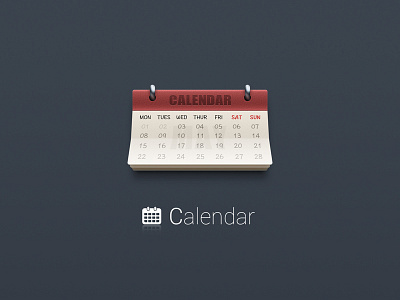 Calendar calendar photoshop ui