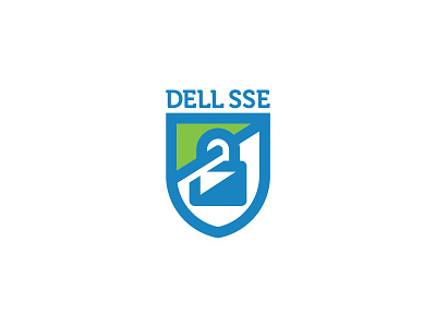 DELL SSE Logo brand branding dell identity locker logo shield