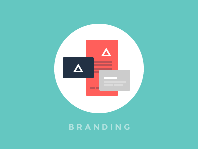 Branding flat homepage illustration theidealists