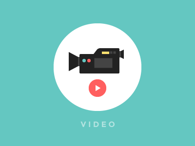 Video flat homepage illustration theidealists