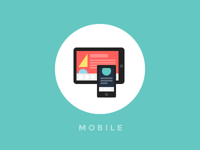 Mobile flat homepage illustration theidealists
