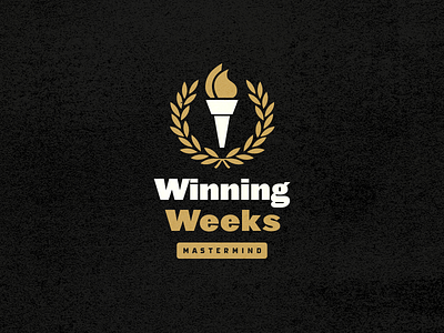 Winning Weeks Torch clean illustration vector web