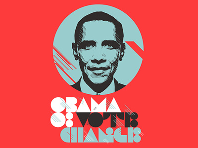 Obama Pink election obama vector vote