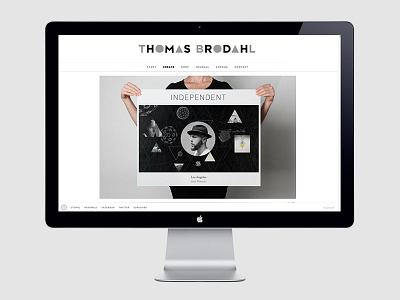 THOMAS BRODAHL creative director nubook personal portfolio website