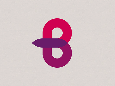 B - Blend blend identity logo startup