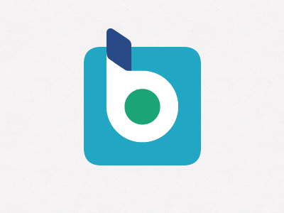 b - Blend b blend blue branding identity logo startup