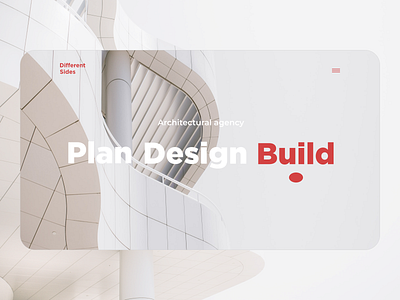 Landing page for an Architectural agency