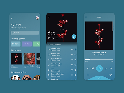 Music Player - UI daily: day 9