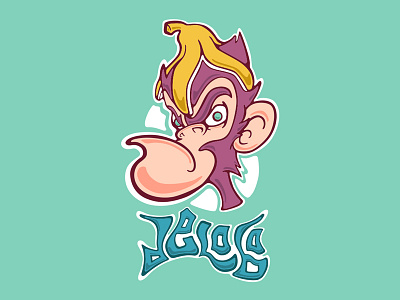 Macaco cartoon cartooning character design illustration monkey