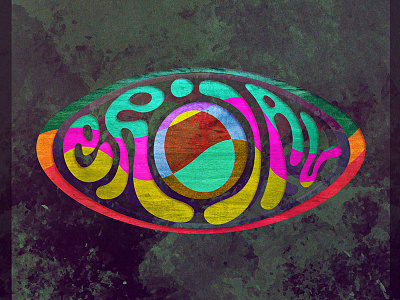 Erial lettering letters logo psychadelic psychedelic typography