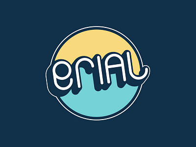 Erial letters logo logotipo logotype typography