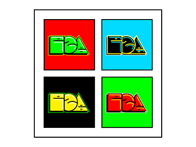 ezb colors letters logo logotype typography