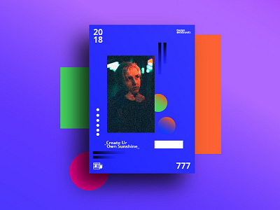 2018 Design trendzzz 2018 inspirational layout layout design neon colors typography