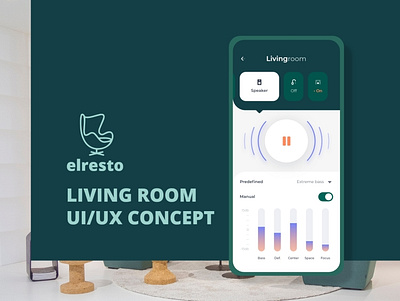 Smart Home Living-room Control android app app app best clean automation color schemes design home app ios smart smarthome ui ux