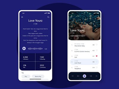 Music App Design UI System