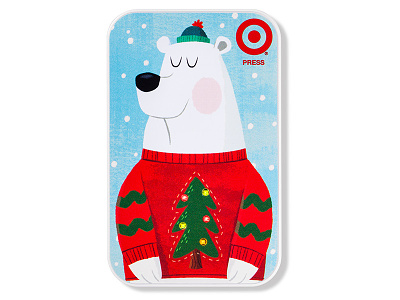 Polar Bear Light-Up Sweater art direction christmas sweater gift card holidays target