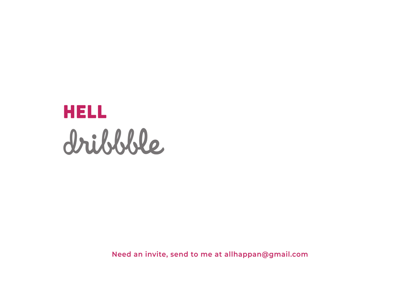 Hello Dribbble animation ball gif hello photoshop shot