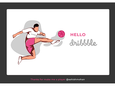 Football Dribbble Player