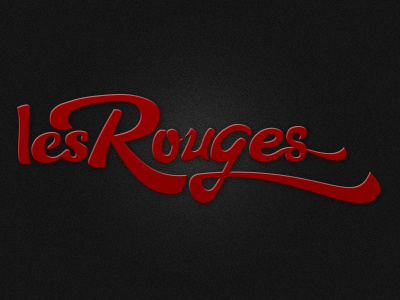 lesRouges brand calligraphy logo logotype typography