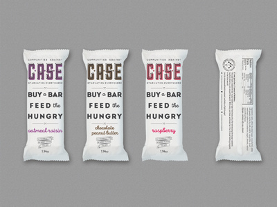 C.A.S.E Bars - Wrapper Designs food packaging product design