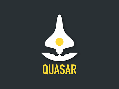 Rocketship logo dailylogochallenge graphics ipadpro logodesign quasar rocketshiplogo