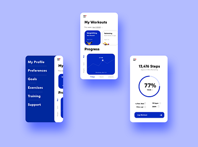 Fitness Tracker App app daily ui 041 dailyui interface design mobile design product design ui ux uxdesign