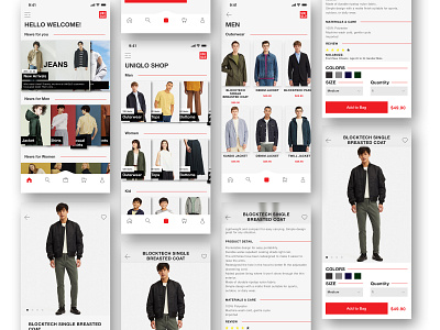 UNIQLO . E-Commerce Redesign daily ui redesign ui uniqlo