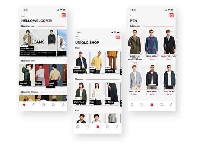 UNIQLO . E-Commerce Redesign daily ui redesign ui uniqlo