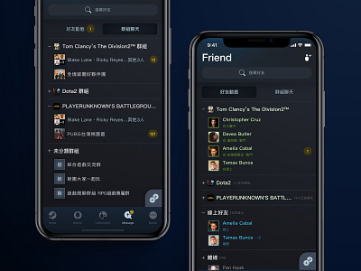 #013 - Steam Redesign concept daily ui friends interaction interface ios messages mobile redesign steam ui ui challange