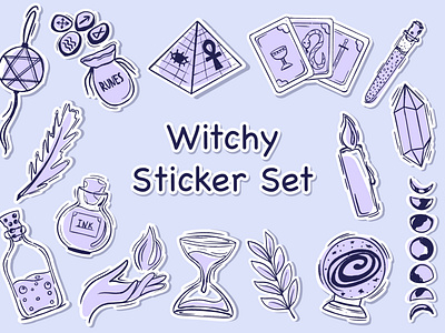 Witchy Sticker Set