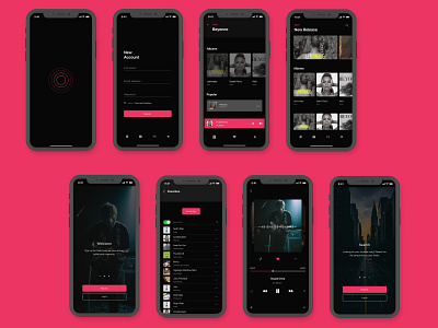 Music App Concept design mobile mobile app mobile design music music app ui uidesign uiux ux