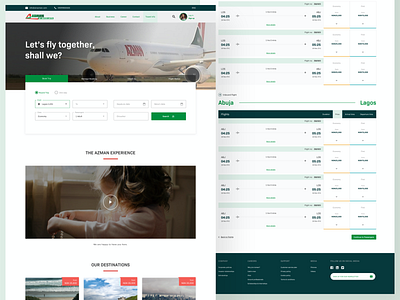 Flight booking concept