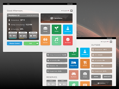 Mars Home Interface