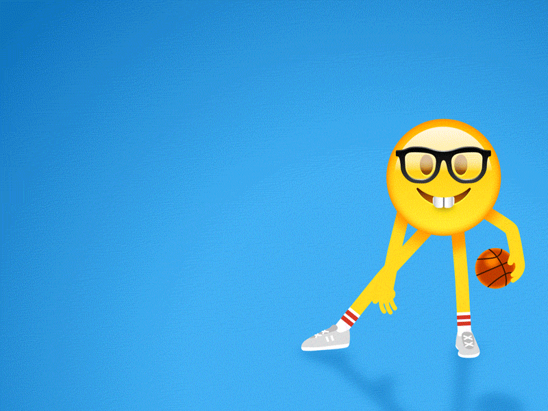 Basketball Nerd 2d animation adobe illustrator after effects animation animationsmashdown character animation emoji motion graphic rubberhose