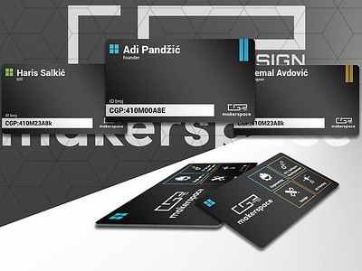 ID Card design black edition