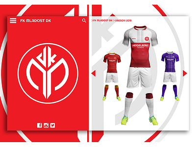 Football Club Ui design graphic design ui ui design uiux user interface web design