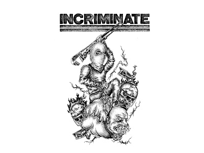 Incriminate Art art artist design hardcore hardcore music illustration illustrator punk punk rock