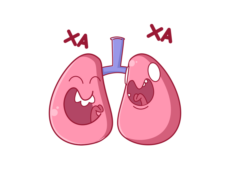 lungs animation character funny lungs motion organs