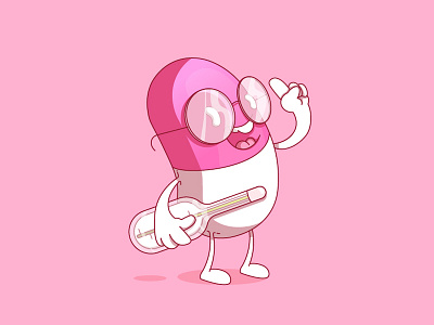 pill character illustration