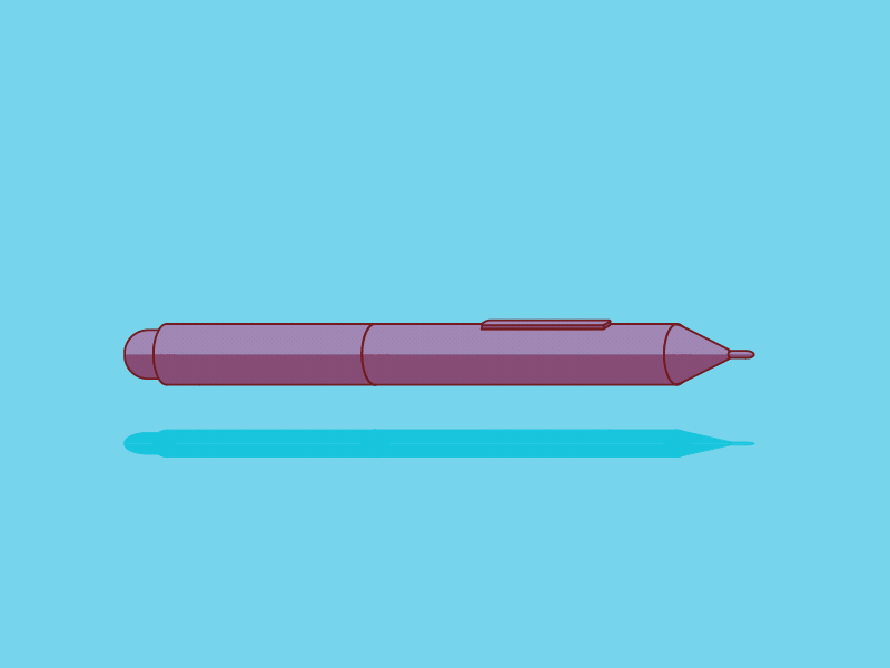 Pen 2d animation illustration pen vector