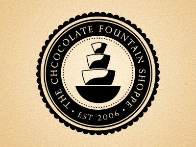 The Chocolate Fountain Shoppe Logo Concept