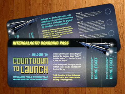 Countdown to Launch Boarding Passes