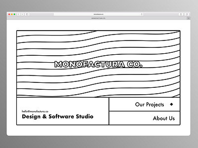 MONOFACTURA - Landing Page