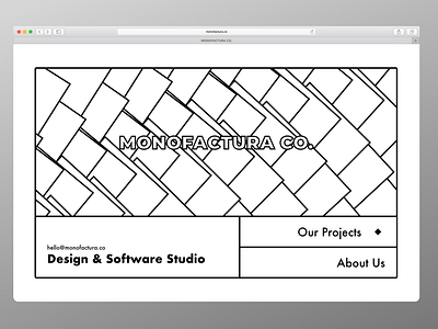 MONOFACTURA - Landing Page (Variant)