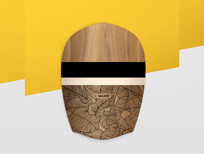 SAL+Co Bodysurfing Handboard Design branding design pattern product wood