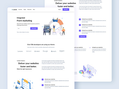 Business Landing Page bootstrap bootstrap 4 design landing page landing page design product ui uikit ux website